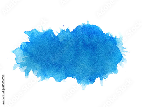 blue watercolor splashes