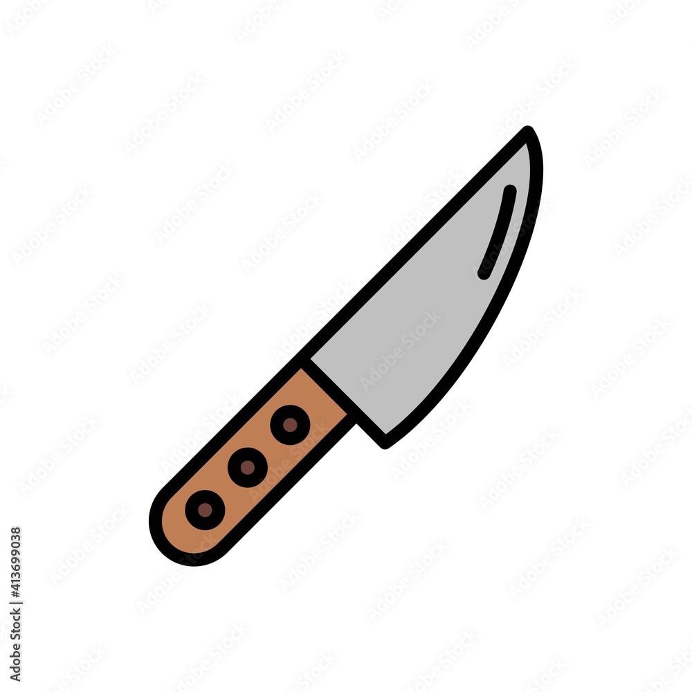 Knife Flat Icon Vector Logo Template Illustration Knife Flat Icon Vector Logo Template Illustration
