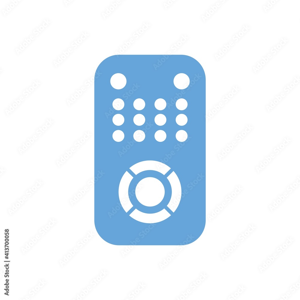 Remote Control Flat Icon Vector Logo Template Illustration Remote Control Flat Icon Vector Logo Template Illustration