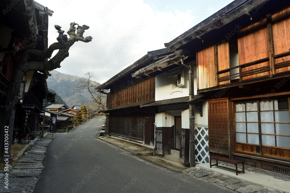 中山道妻籠宿 中山道妻籠宿