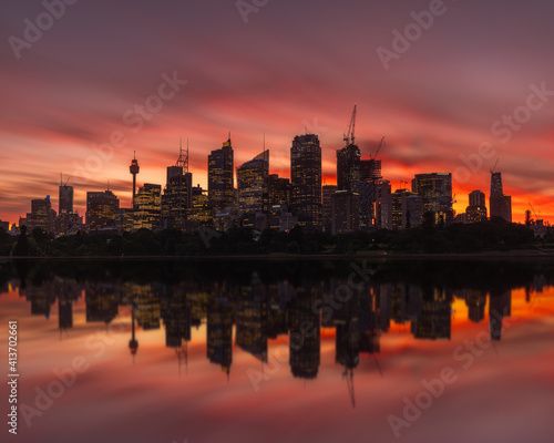 Sydney CBD Sunset