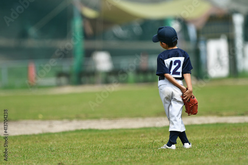少年野球の練習の様子