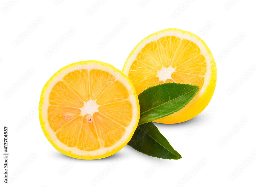 Fresh lemon isolated on white background Fresh lemon isolated on white background