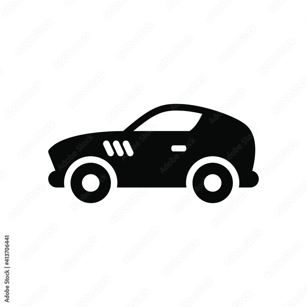Supercar icon vector graphic illustration