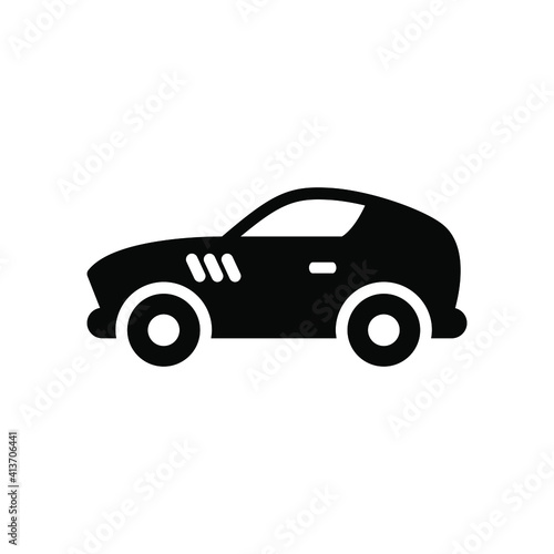 Supercar icon vector graphic illustration