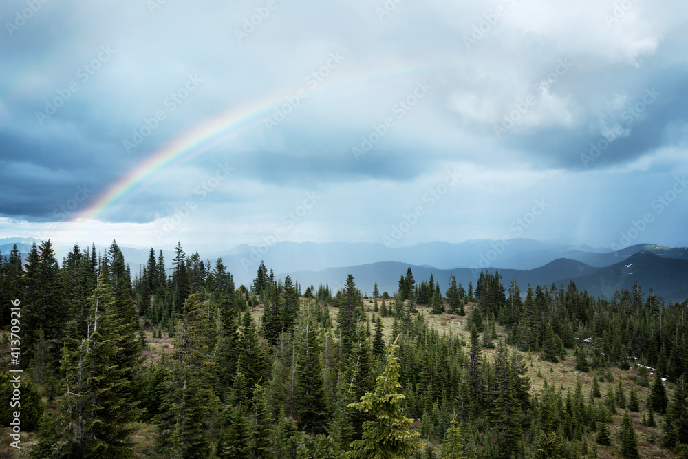 Scenic view of green landscape against cloudy sky Scenic view of green landscape against cloudy sky