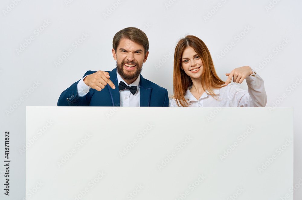 man and woman emotions presentation white communication officials mockup poster man and woman emotions presentation white communication officials mockup poster