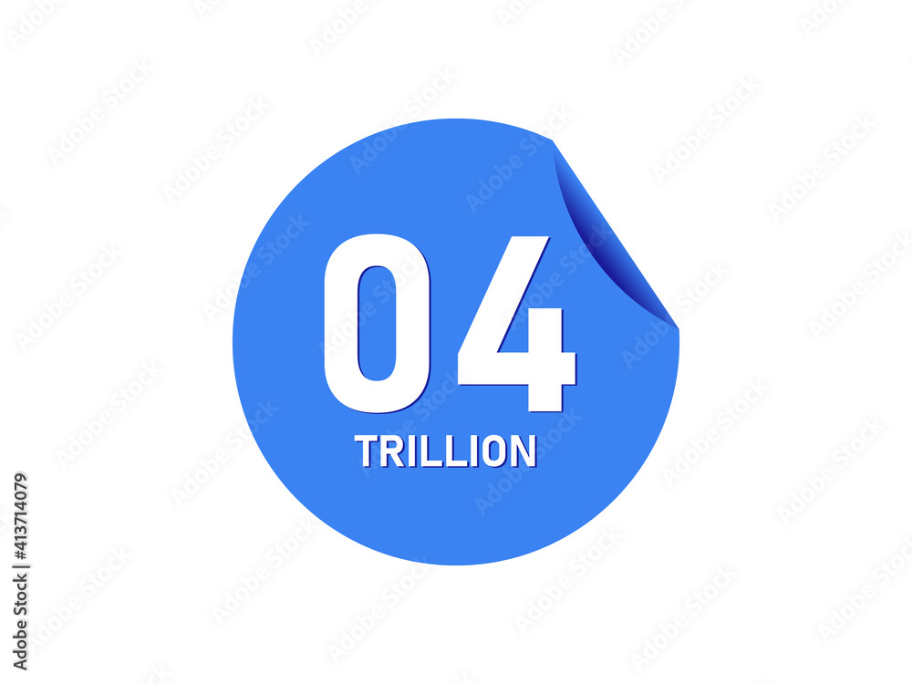 4 trillion texts on the blue sticker 4 trillion texts on the blue sticker