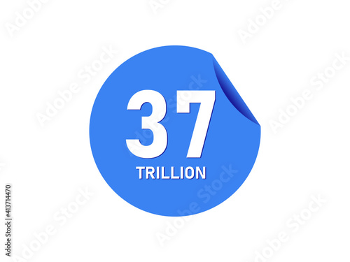 37 trillion texts on the blue sticker