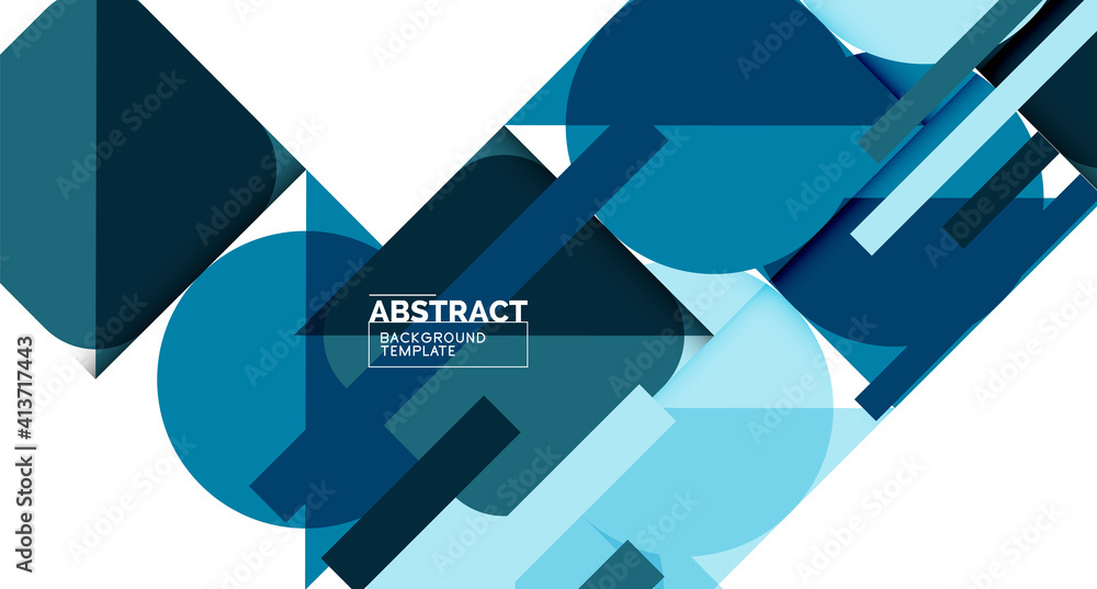 Clean minimal geometric abstract background with triangles and circles. Vector illustration for covers, banners, flyers and posters and other designs Clean minimal geometric abstract background with triangles and circles. Vector illustration for covers, banners, flyers and posters and other designs