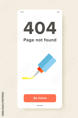 Glue tube. Office, fixing, tool. Glue concept. Can be used for topics like stationery, business, marketing.