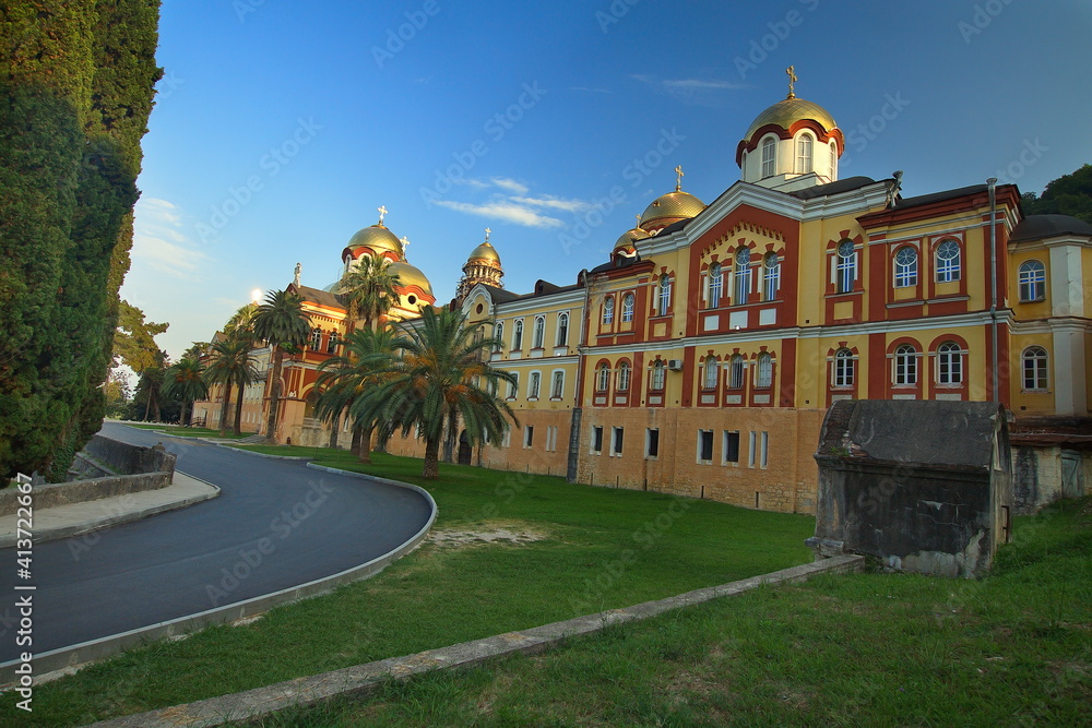 Christian monastery in New Athos. Christian monastery in New Athos.