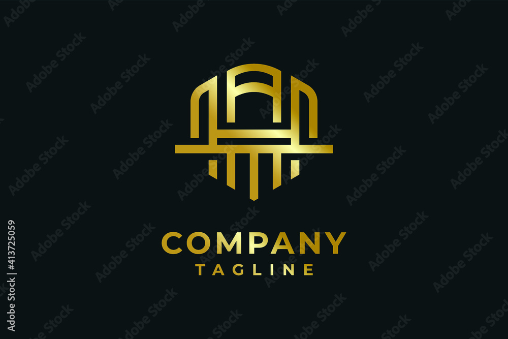 abstract Letter A company logo Template, suitable for any industry or business abstract Letter A company logo Template, suitable for any industry or business