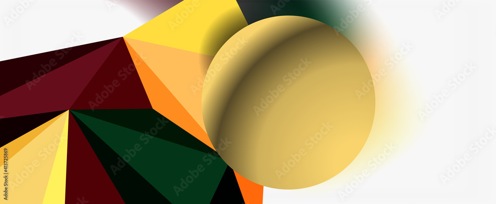 Trendy 3d geometric composition, design template for business or technology presentation, internet poster or web brochure cover Trendy 3d geometric composition, design template for business or technology presentation, internet poster or web brochure cover