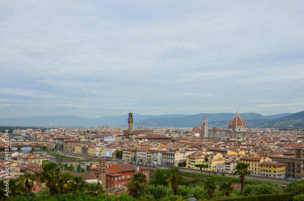 Stunning views of Florence from the hill