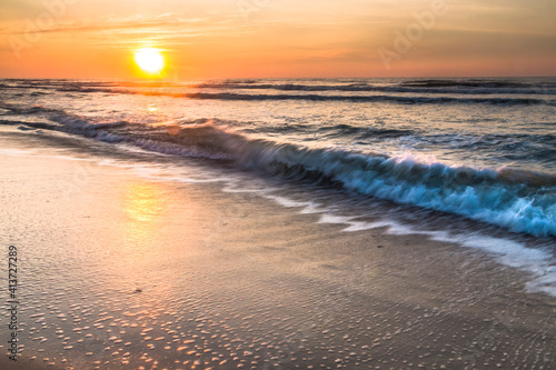 dramatic summer Assateague beach photo in Maryland