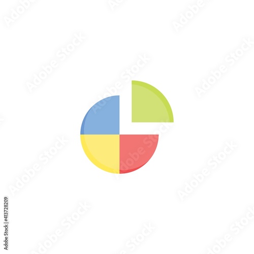 colored flat chart icon. infographic modern vector illustration. Pixel Perfect Free Download colored flat chart icon. infographic modern vector illustration. Pixel Perfect - GFXLoad