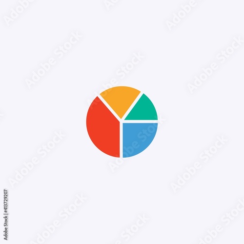 Free Download colored flat chart icon. infographic modern vector illustration. Pixel Perfect - GFXLoad