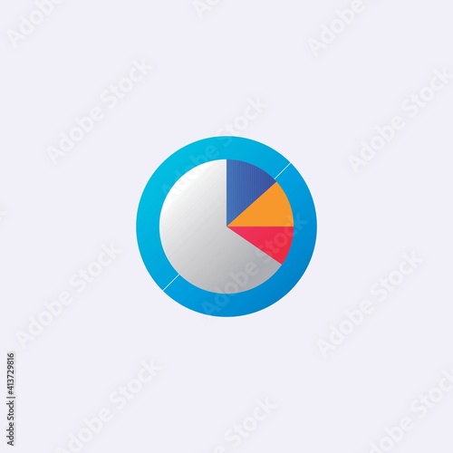 colored flat chart icon. infographic modern vector illustration. Pixel Perfect Free Download colored flat chart icon. infographic modern vector illustration. Pixel Perfect - GFXLoad