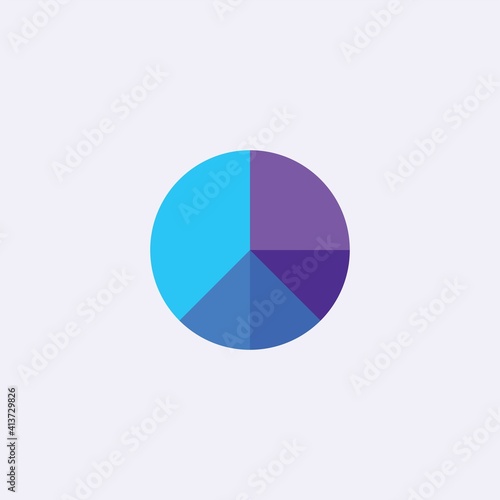 Free Download colored flat chart icon. infographic modern vector illustration. Pixel Perfect - GFXLoad