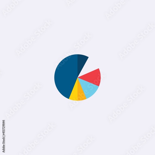 colored flat chart icon. infographic modern vector illustration. Pixel Perfect Free Download colored flat chart icon. infographic modern vector illustration. Pixel Perfect - GFXLoad