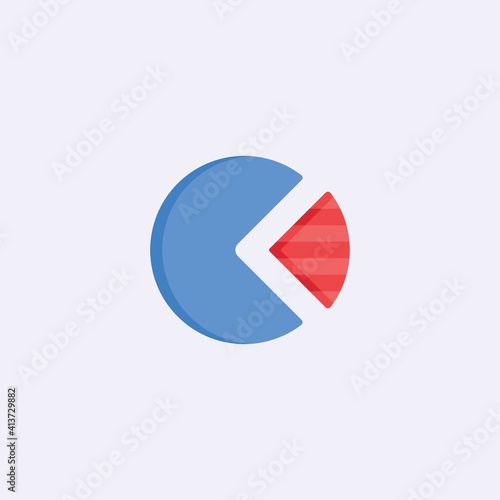 Free Download colored flat chart icon. infographic modern vector illustration. Pixel Perfect - GFXLoad