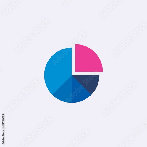 Free Download colored flat chart icon. infographic modern vector illustration. Pixel Perfect - GFXLoad