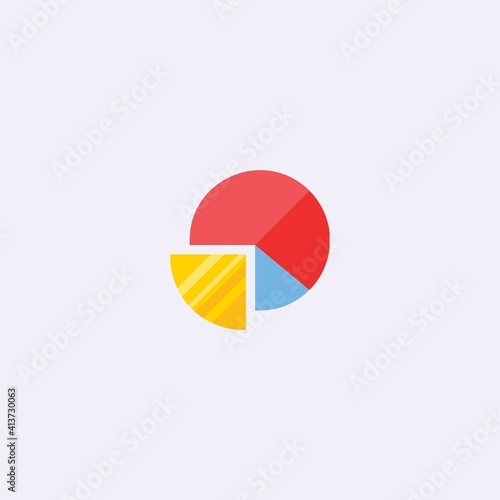 Free Download colored flat chart icon. infographic modern vector illustration. Pixel Perfect - GFXLoad