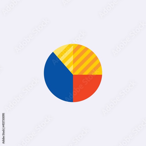 Free Download colored flat chart icon. infographic modern vector illustration. Pixel Perfect - GFXLoad