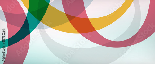 Ring geometric shapes, o letter repetition wallpaper. Abstract background for business or technology presentations, internet posters or web brochure covers