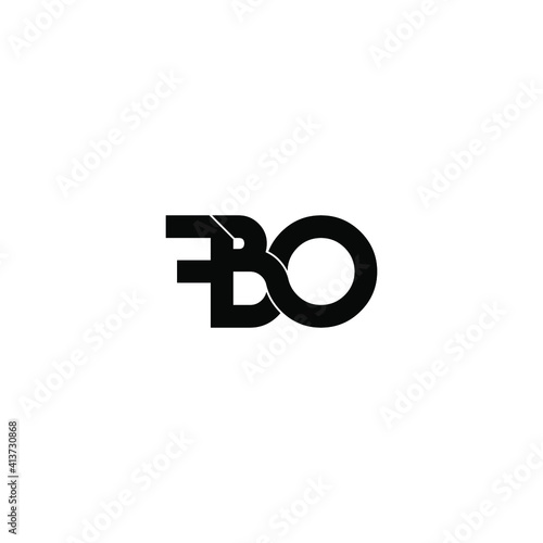 fbo letter original monogram logo design