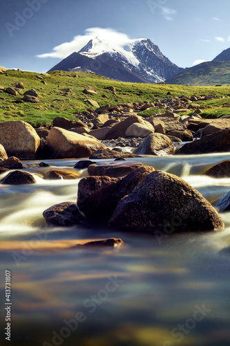 Mountain river in the Kharkhiraa mountains