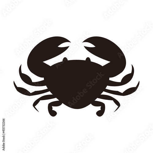 Crab icon vector illustration sign