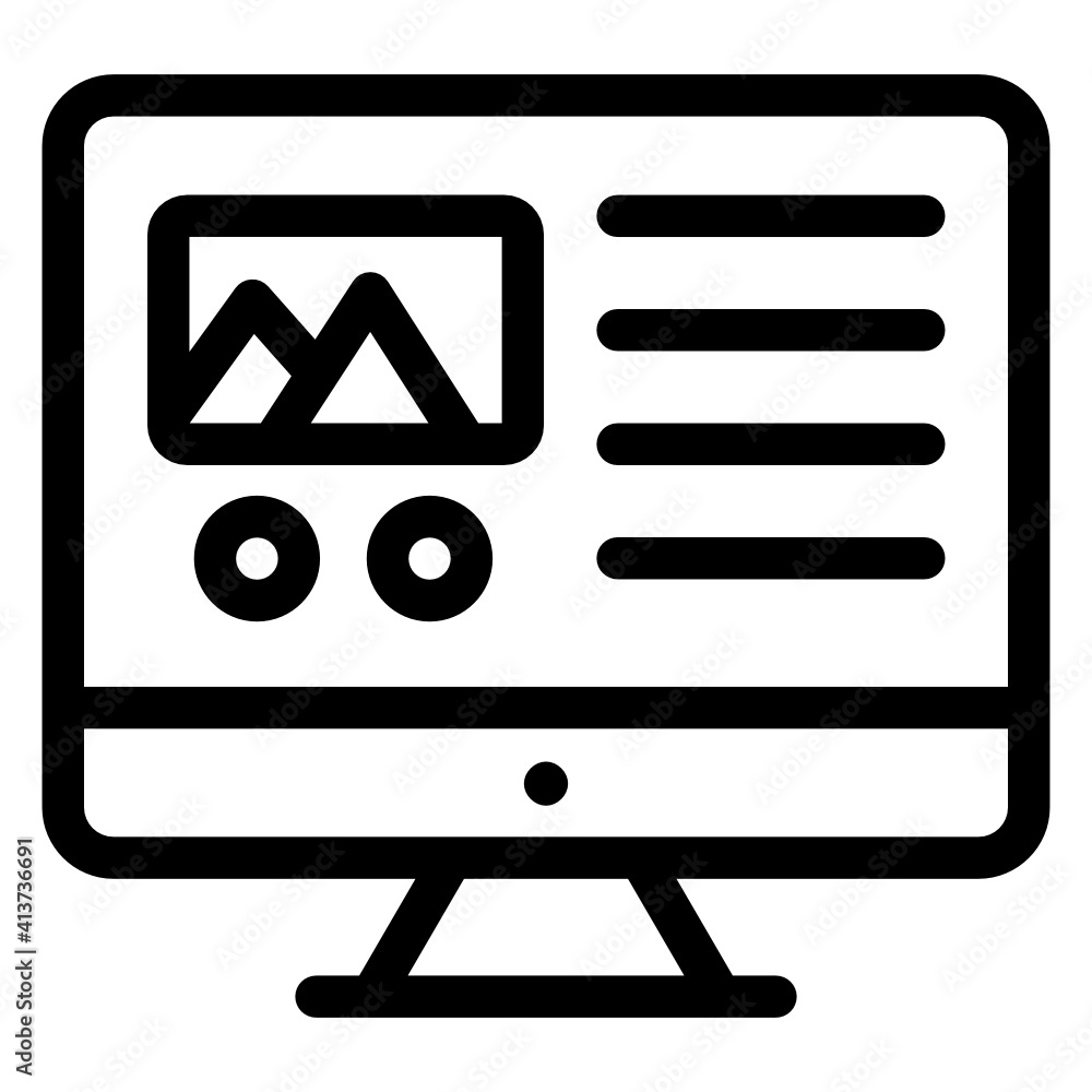Digital content linear style icon, editable vector
Digital content linear style icon, editable vector