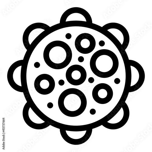 
A retrovirus linear icon, editable graphic
