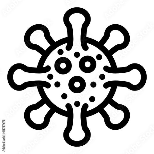 
A retrovirus linear icon, editable graphic
