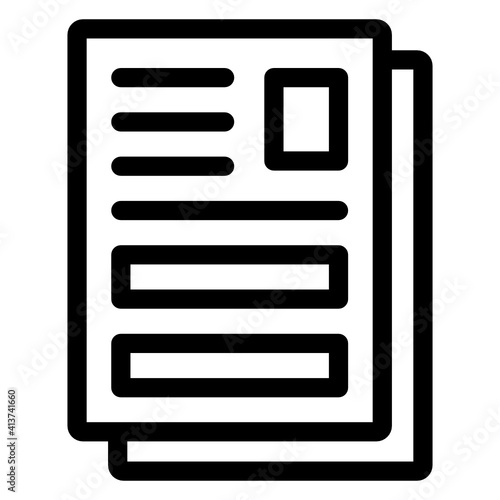  Documents in linear style icon, editable vector   © SmashingStocks