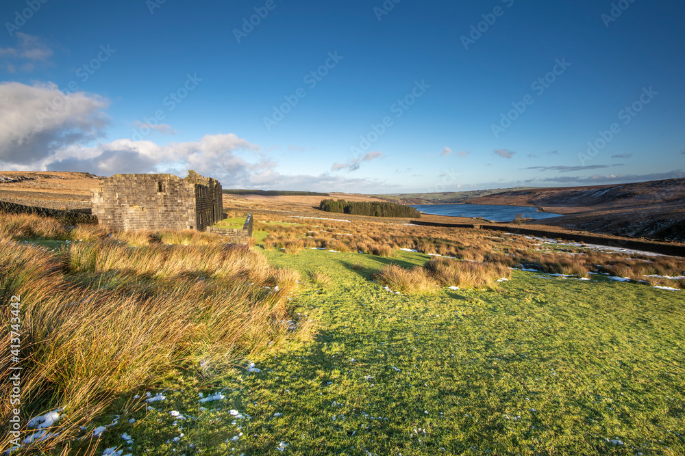 Scenery around calderdale in west yorkshire 