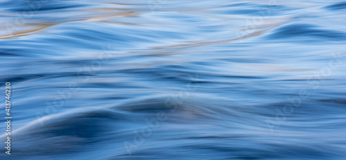 Blue water surface as a background texture.