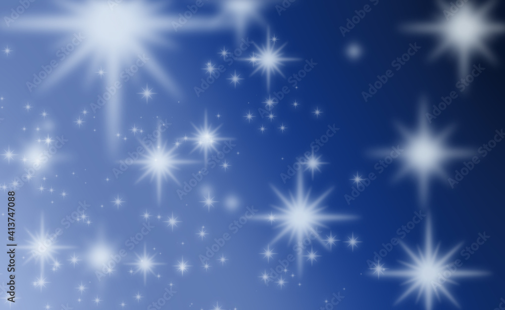 Shining stars on a blue background. Abstract backgrounds . Shining stars on a blue background. Abstract backgrounds .