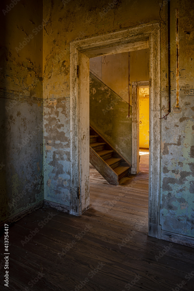 Morning light at Kolmanskop ruins, Namibia Morning light at Kolmanskop ruins, Namibia