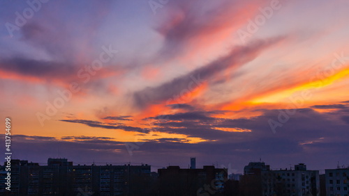 Sunset over city © Александр Коликов