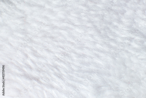 White cotton towel or carpet.fluffy texture background. Close up photo.