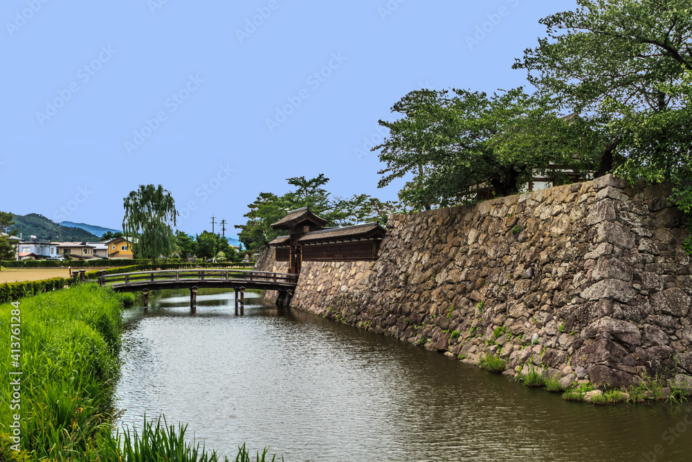 初夏の松代城跡の風景