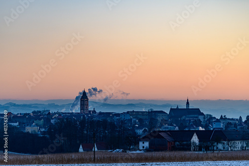 enns on a winter mroning photo