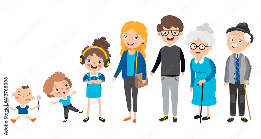 Cartoon Characters In Different Ages Cartoon Characters In Different Ages