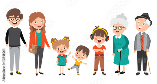 Cartoon Characters In Different Ages