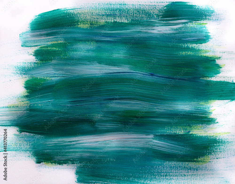 abstract green hand painted background