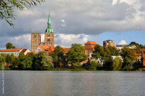 Sankt-Nikolai-Kirche in der Weltkulturerbe- und Hansestadt Stralsund, Mecklenburg-Vorpommern, Deutschland