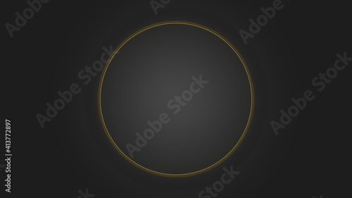 black and white circle luxury icon